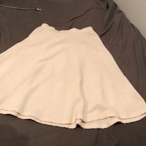 White skater skirt